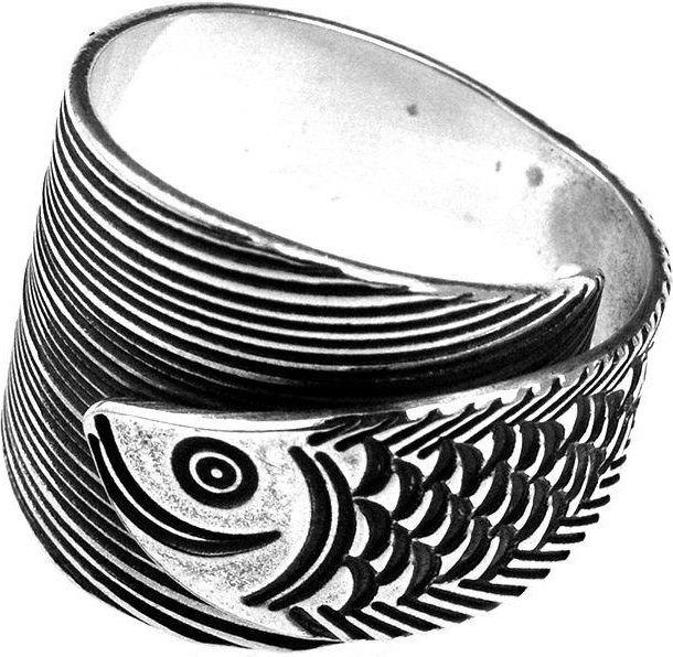 YIRAN Jewelry Fischring, Sterling Silber, Damen, Ringgröße 9.5 - Bild 1