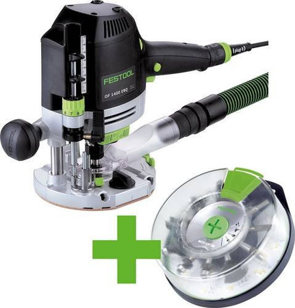 Festool Oberfräse OF 1400 EBQ-Plus mit Box-OF-S in Grau, 1400W
