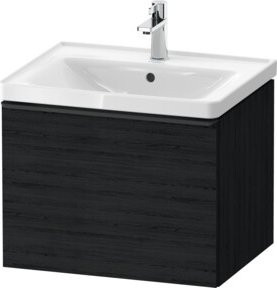 Duravit Waschtischunterschrank D-Neo in Schwarz und Weiß, B/T/H: 58,4 x 45,2 x 44 cm - Bild 1