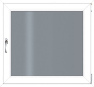 RORO Kunststoff-Fenster KOMFORT B70 in Weiss mit Klarglas, Breite: 100 cm, Höhe: 90 cm - Bild 1
