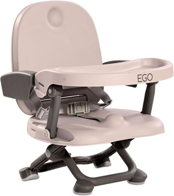 Lorelli Kinderstuhl Ego 2 in 1 Sitzerhöhung und Booster mit abnehmbarem Tisch, klappbar, beige - Bild 1
