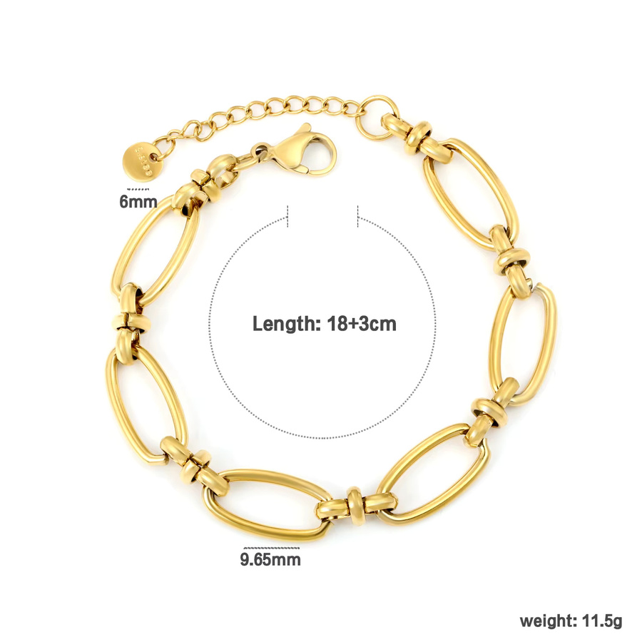LUXUKISSKIDS Armband, Edelstahl, vergoldet, Gold, Unisex - Bild 2