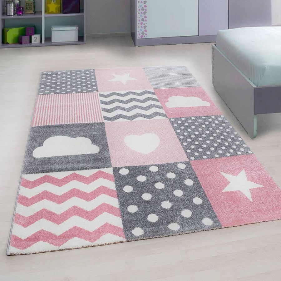 Ayyildiz Teppich KIDS in Pink und Grau, B/L: 120 x 170 cm - Bild 3