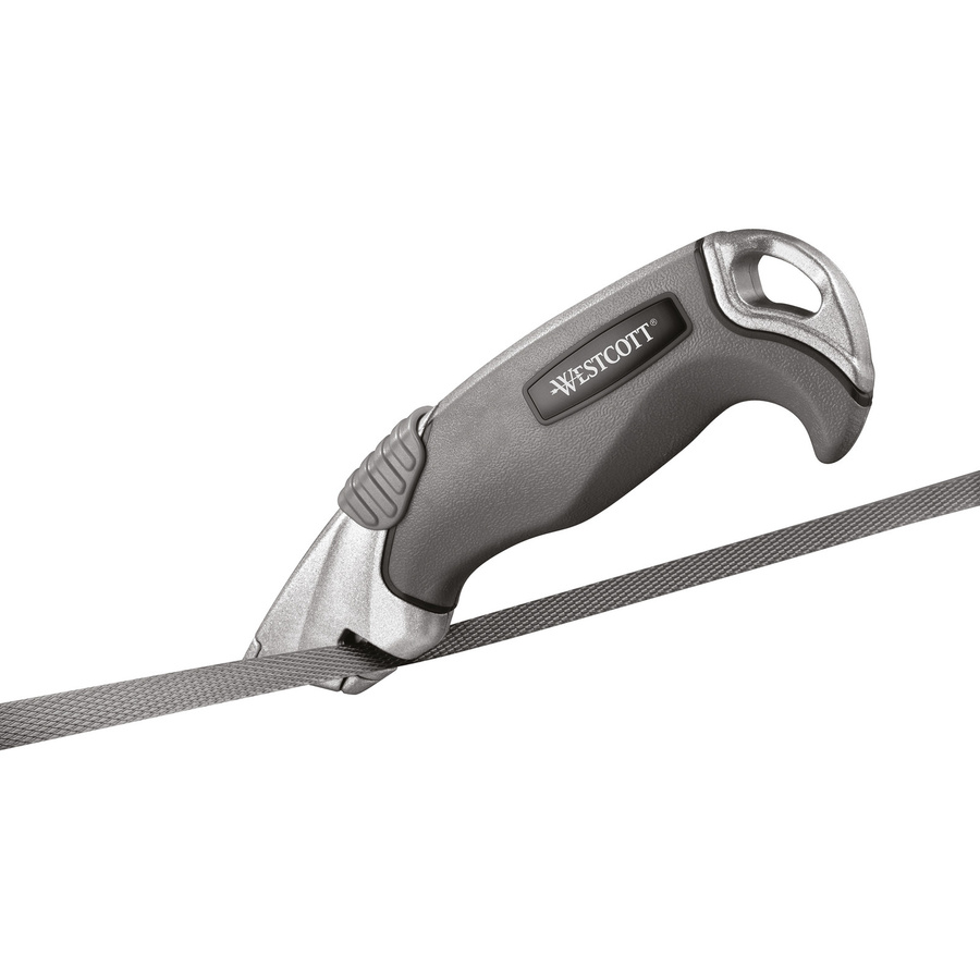 Westcott Sicherheitsmesser ALLOY Cutter aus Aluminium mit Trapezklinge in Grau und Schwarz - Bild 2