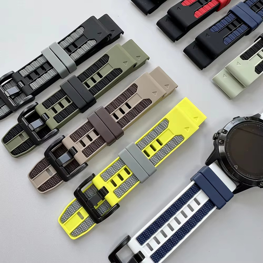 QuickFit Uhrenarmband Silikon, zweifarbig, 22mm 26mm - Bild 5