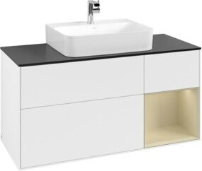 V&B Waschtischunterschrank Finion in Weiß lackiert, Breite: 120 cm, Tiefe: 50,1 cm, Höhe: 50,1 cm - Bild 1