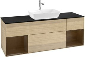 V&B Waschtischunterschrank Finion in Eiche, Breite: 160 cm - Bild 1