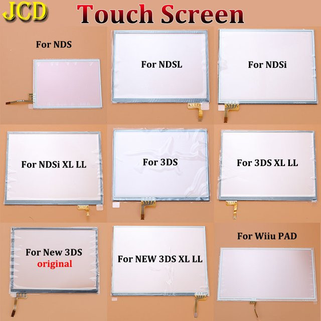 JCD Touch Screen Panel Display Digitizer Glas für Nintendo NDS Lite, NDSL, NDSi, LL, XL, 3DS, 3DSLL, 3DSXL und WiiU PAD in Transparent - Bild 1