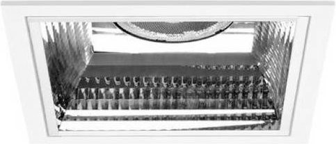 Brumberg LED-Einbauleuchte quadratisch in Weiß und Silber - Bild 1