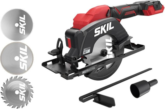 Skil Akku-Handkreissäge Compact 3540CA Bürstenlos in Rot ohne Akku und Ladegerät - Bild 1
