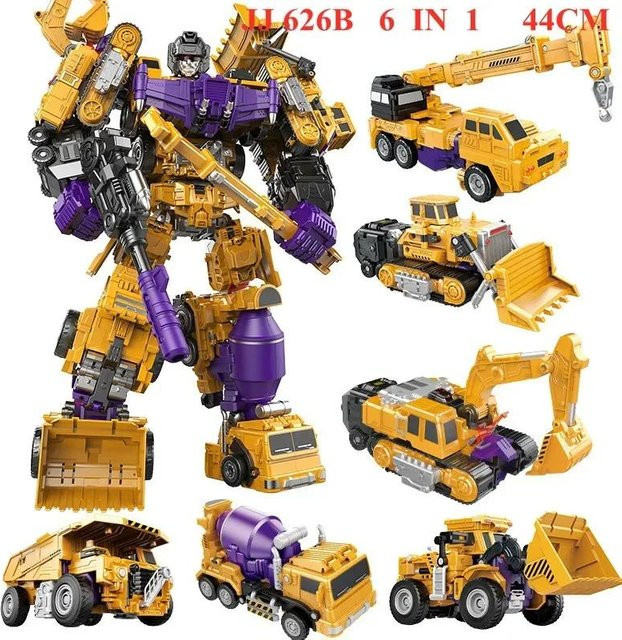 JINJIANG 6 IN 1 Großer Haken Transformation KO GT Devastator Actionfigur, 44cm, ab 14 Jahre - Bild 1