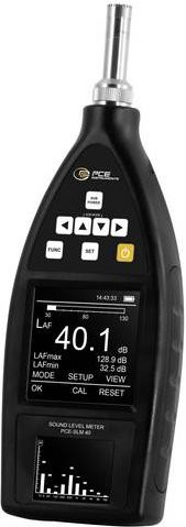 PCE Instruments Schallpegel-Messgerät Datenlogger Schwarz 30 - 130 dB 10Hz - 20000Hz USB-C - Bild 1