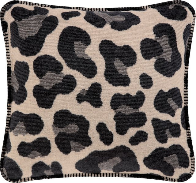 Biederlack Kissenhülle Nomad Beige mit Tier-Grafik aus Baumwolle, B/B: 50 x 50 cm - Bild 1