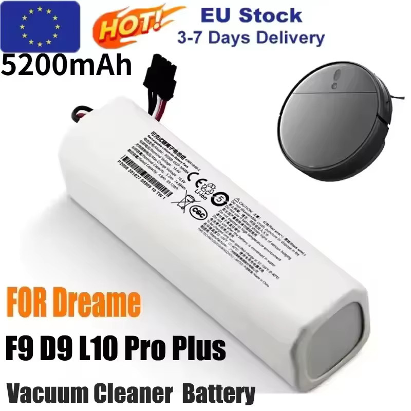 MMBK-Akku P2008 4S2P Ersatzakku für Dreame F9, D9, L10 Pro Plus, RLS3, RLS5, RLS5L, RLS5D, 5200 mAh, Weiß - Bild 3