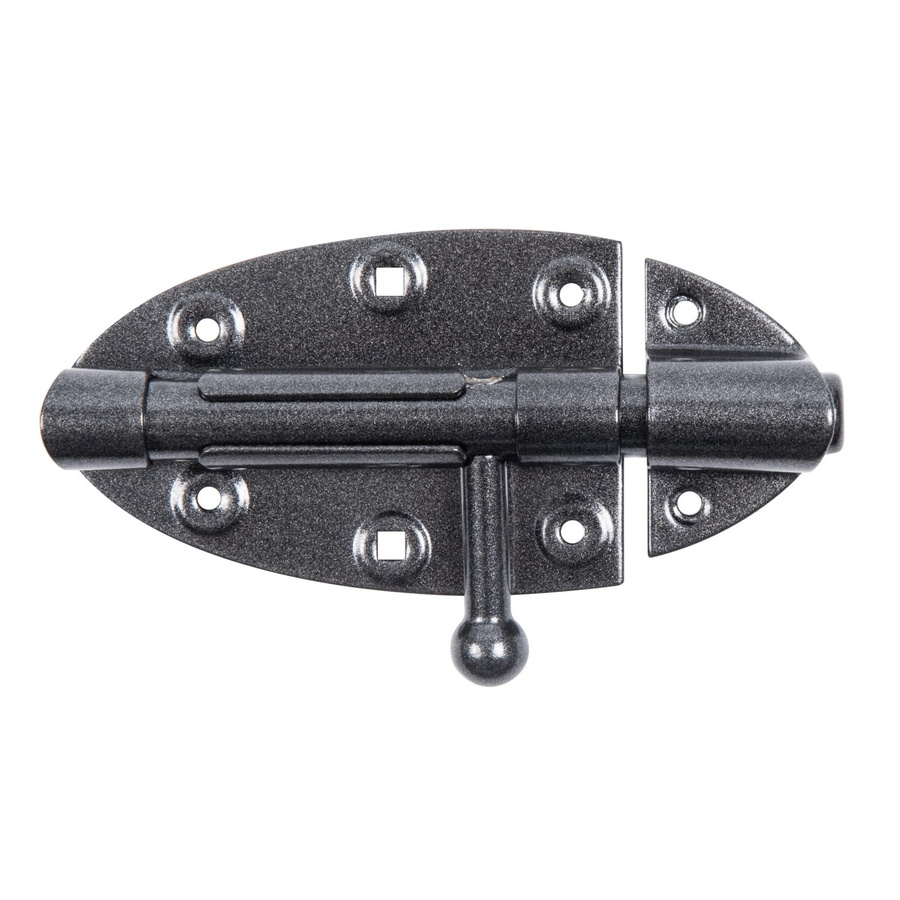 GAH Alberts Bolzenriegel aus Stahl in Schwarz, B: 7,2 cm, H: 11,2 cm, T: 2,4 cm - Bild 2