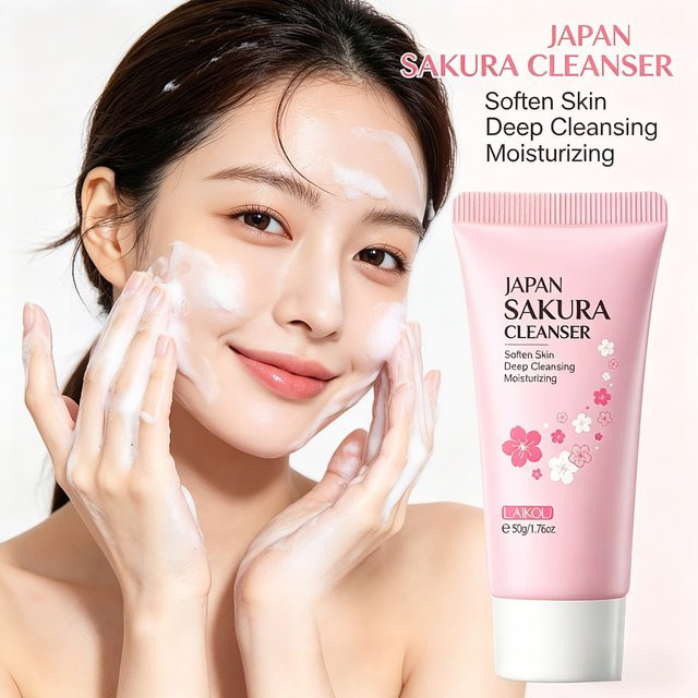 LAIKOU Japan Sakura Gesichtsreiniger, 50g, Unisex - Bild 1