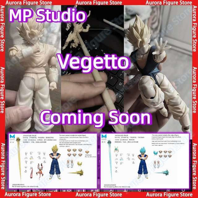 MP Studio Dragon Ball Z Vegetto 01A/01B Super Saiyan SSJ Vegetto 3.0 Actionfigur, 1/12, ab 14 Jahren - Bild 1