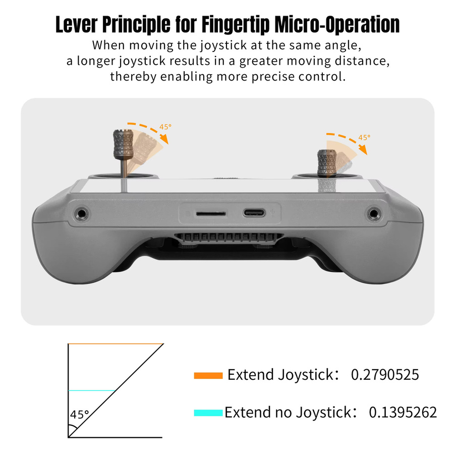 DJI Avata 360 Faltbarer Metall-Joystick für DJI RC2 und DJI RC Pro2 Fernbedienungen sowie DJI Neo 2 und Mini 5 Pro - Bild 4