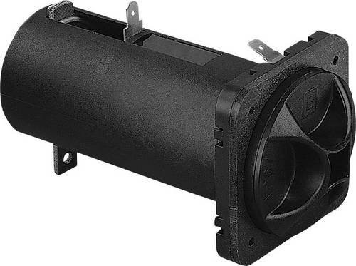 Bulgin BXS016 Batteriehalter 1x Mono D mit Lötanschluss in Schwarz, H x B x T: 50,3 x 98,2 x 50,3 mm - Bild 1