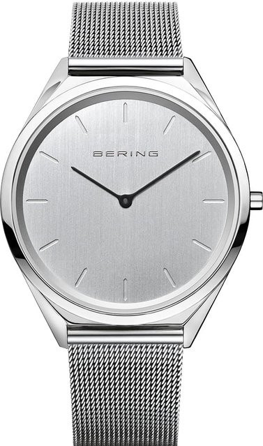 Bering Analoguhr, Quarz, Edelstahl, Silber, 39 mm, Unisex - Bild 1