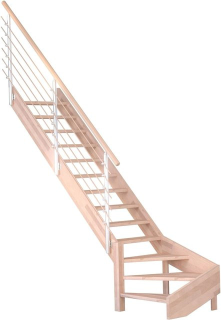StarWood Treppenstufe Mykonos Pro Winder aus Buche in Braun, Länge: 90 cm - Bild 1