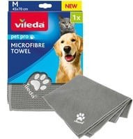 Vileda Pet Pro Microfaser-Handtuch Grau M - Bild 1