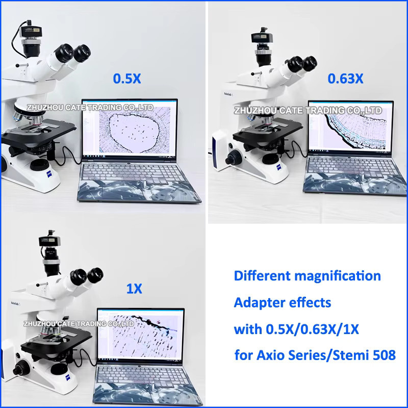 Zeiss Mikroskop C-Mount CCD Kamera Adapter und Phototube Adapter für die Axio Serie in Schwarz - Bild 4