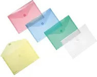 FolderSys Sammelhülle DIN A5 quer, 10er Pack, farbsortiert und transparent - Bild 1