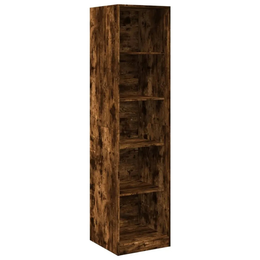 vidaXL Kleiderschrank Räuchereiche aus Holzwerkstoff, Farbe Braun, B/T/H: 50 x 50 x 200 cm - Bild 2