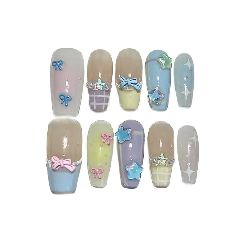 GIOIO Nail Art Patches, 10 Stück, Bogen Stern, Glänzend - Bild 3