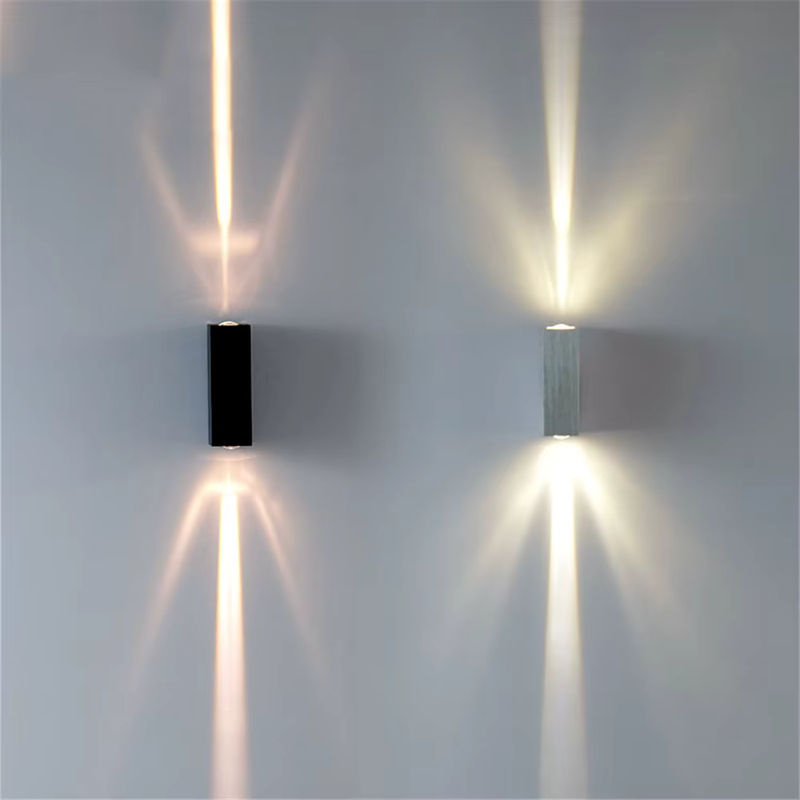Feiyunlux LED Außenwandleuchte COB aus Aluminium in Schwarz, IP65 wasserdicht für Garten und Veranda - Bild 2