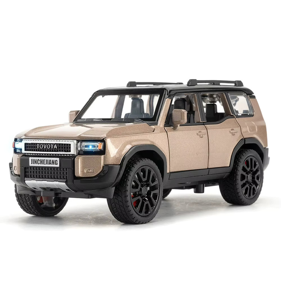 MAKEDA Land Cruiser Prado Crown, Miniaturmodell Spielzeugauto, 1:32, mit öffnenden Türen, Gummireifen, Rückziehfunktion - Bild 5