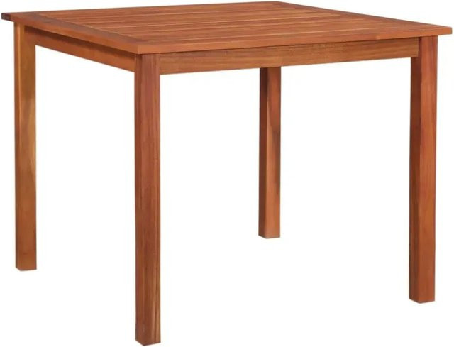 vidaXL Gartentisch aus Akazienholz in Braun, rustikaler quadratischer Tisch für Garten, Terrasse und Innenhof, B/T/H: 85 x 85 x 74 cm - Bild 1
