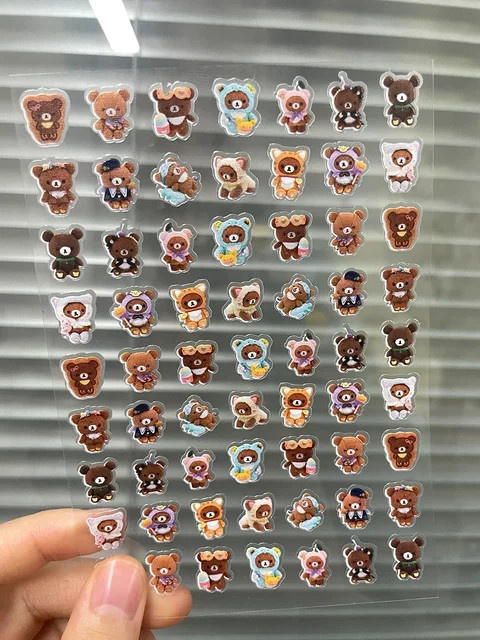 Sanrio Rilakkuma Nagelaufkleber, Kinder - Bild 1