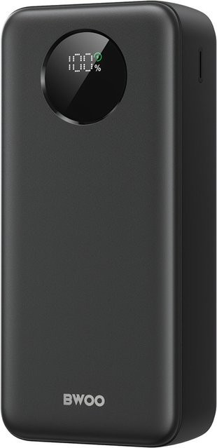 BWOO Externer Akku BO-P64 in Schwarz mit 30000mAh, 22.5W, QC + PD, 1 x USB-C und 2 x USB-A - Bild 1