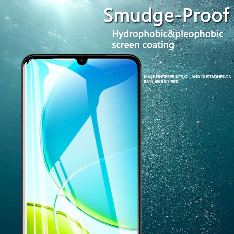 Displayschutzfolie aus gehärtetem Glas für vivo Y19s und Y19, transparent, kratzfest und fingerabdruckarm - Bild 2