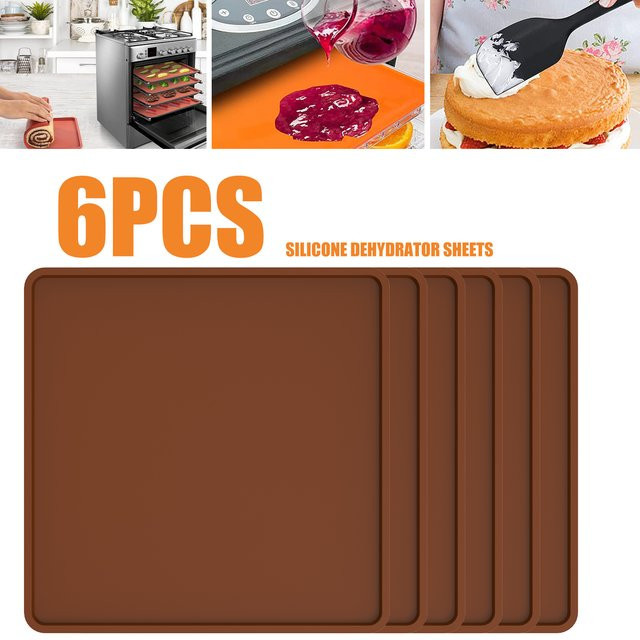 Willstar Silikon Backmatten Set, antihaftbeschichtete Backbleche für Obst, Kuchen und Brot, Braun - Bild 1