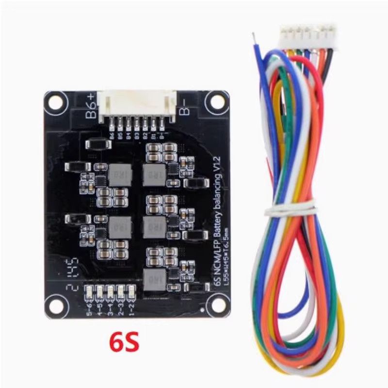 Aktiver Batterie-Equalizer Balancer 1,2 A für Li-Ion LiPo LiFePO4 BMS 3S bis 16S in Schwarz - Bild 2