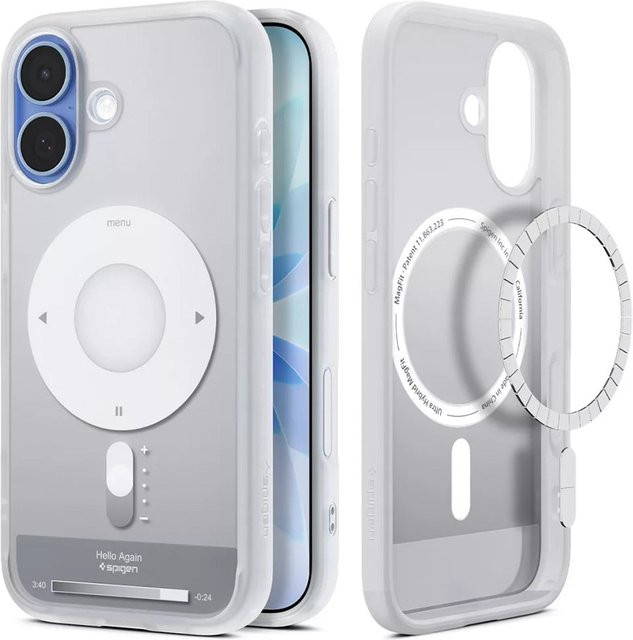 Spigen Ultra Hybrid Classic MagSafe Schutzhülle für Apple iPhone 17 in Silber und Transparent - Bild 1