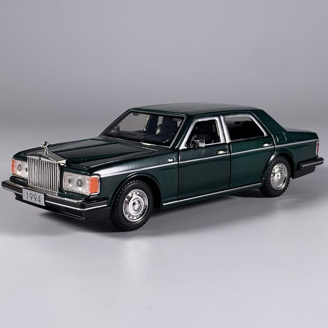 1994 Rolls Royce Silver Spur Limousine, Modellauto, 1:32, Metall, grün - Bild 1