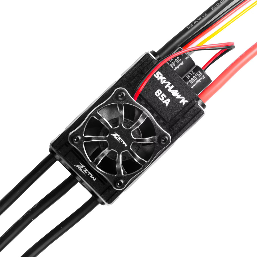 ZTW Skyhawk 85A ESC, bürstenlose Geschwindigkeitsregelung, Schwarz - Bild 3