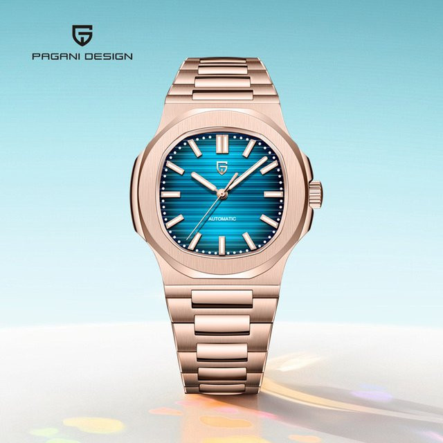 Pagani Design Armbanduhr, Automatik, Gold, Edelstahl, 40 mm, Herren - Bild 1
