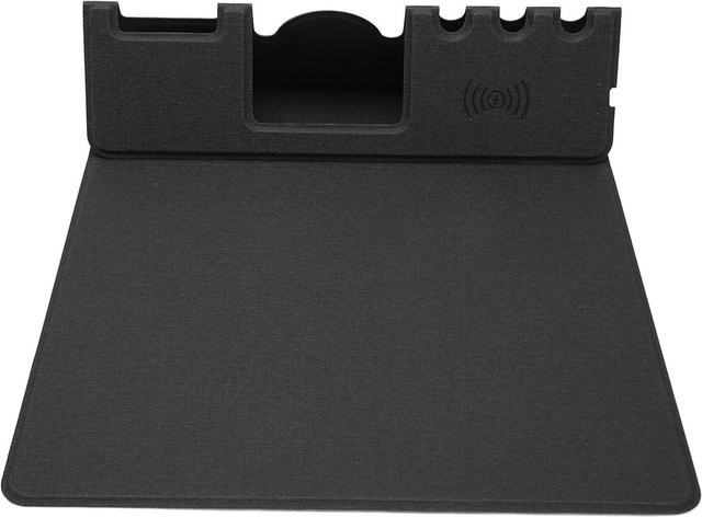 DIYelecs Ergonomisches Mauspad mit 15W Handy-Ladefunktion und Stifthalter in Schwarz - Bild 1