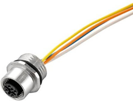Weidmüller Sensor-Aktor-Einbausteckverbinder M12 Stecker, 4 Polzahl, Farbe: Silber - Bild 1
