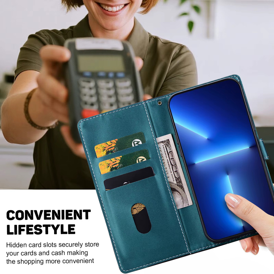 Magnetische Lederhülle mit Flip-Abdeckung als Brieftasche für Honor Modelle 9 20 20i 20E 30i 50 X7 X8 X9 X30 Pro Lite - Bild 3