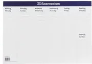 Soennecken Schreibunterlage aus Papier in Weiß und Blau, B/T/H: 58,9 x 41,9 x 20,0 cm - Bild 1