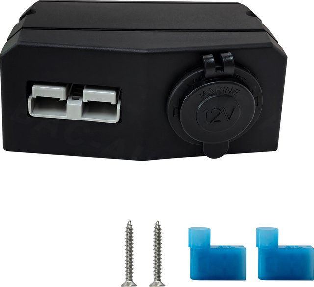 Anderson SB50-Style Power-Montagehalterung 50A, wasserdichte Hochleistungshalterung für 12 V/24 V, Schwarz - Bild 1