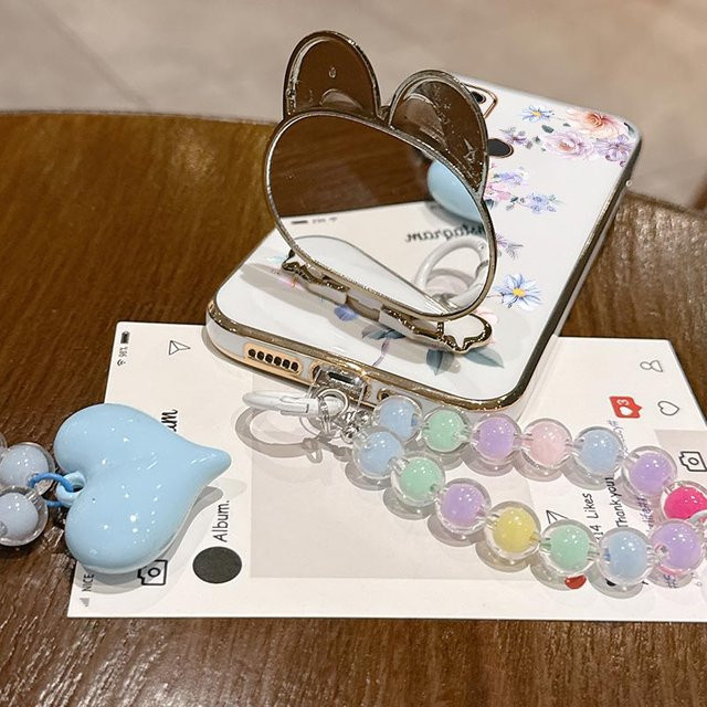 Xiaomi Handyhülle mit Blumenmuster und Lanyard-Halterung für Poco X6 X7 Pro C61 X4 Pro X3 Pro C65 C75 C55 M5 M6 M3 Pro M6 Pro in Pink und Multicolour - Bild 1