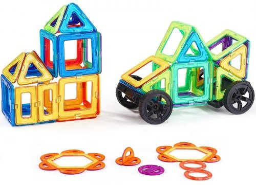 VEVOR Magnetic Tiles Magnet Building Set 62-teiliges Set ab 4 Jahren - Bild 1