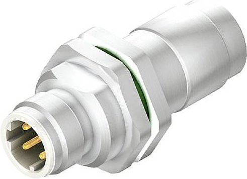 Weidmüller Sensor-Aktor-Steckverbinder M12 Stecker, 4 Polzahl, Farbe: Silber - Bild 1